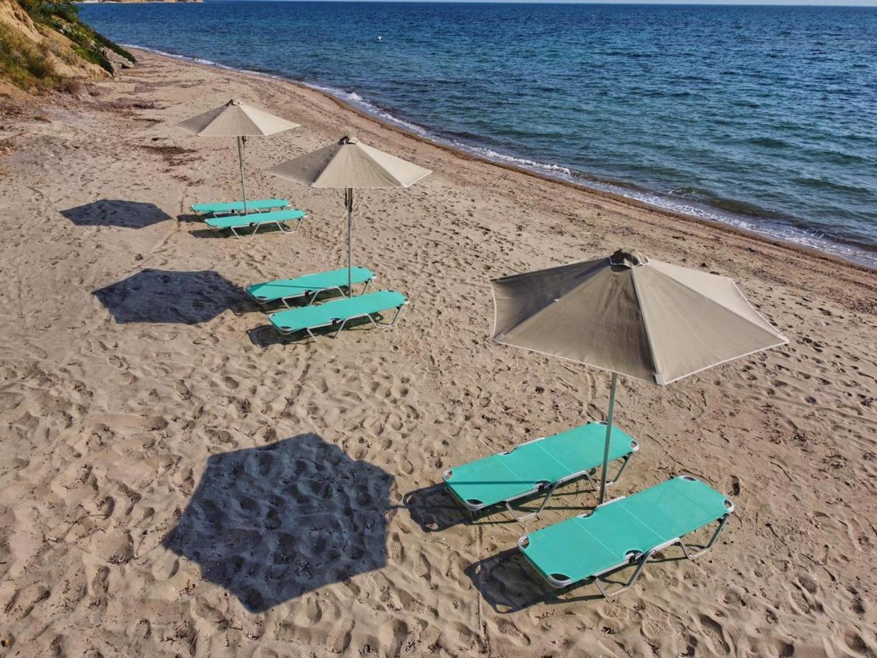 Summerday Villa Private Beach 네아 이라클리아 외부 사진